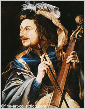Man with Viol da Gamba